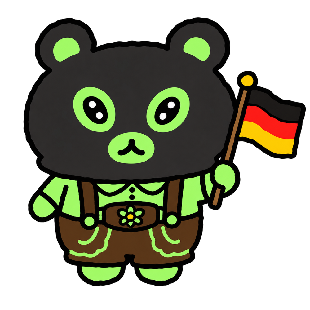 bear with flag